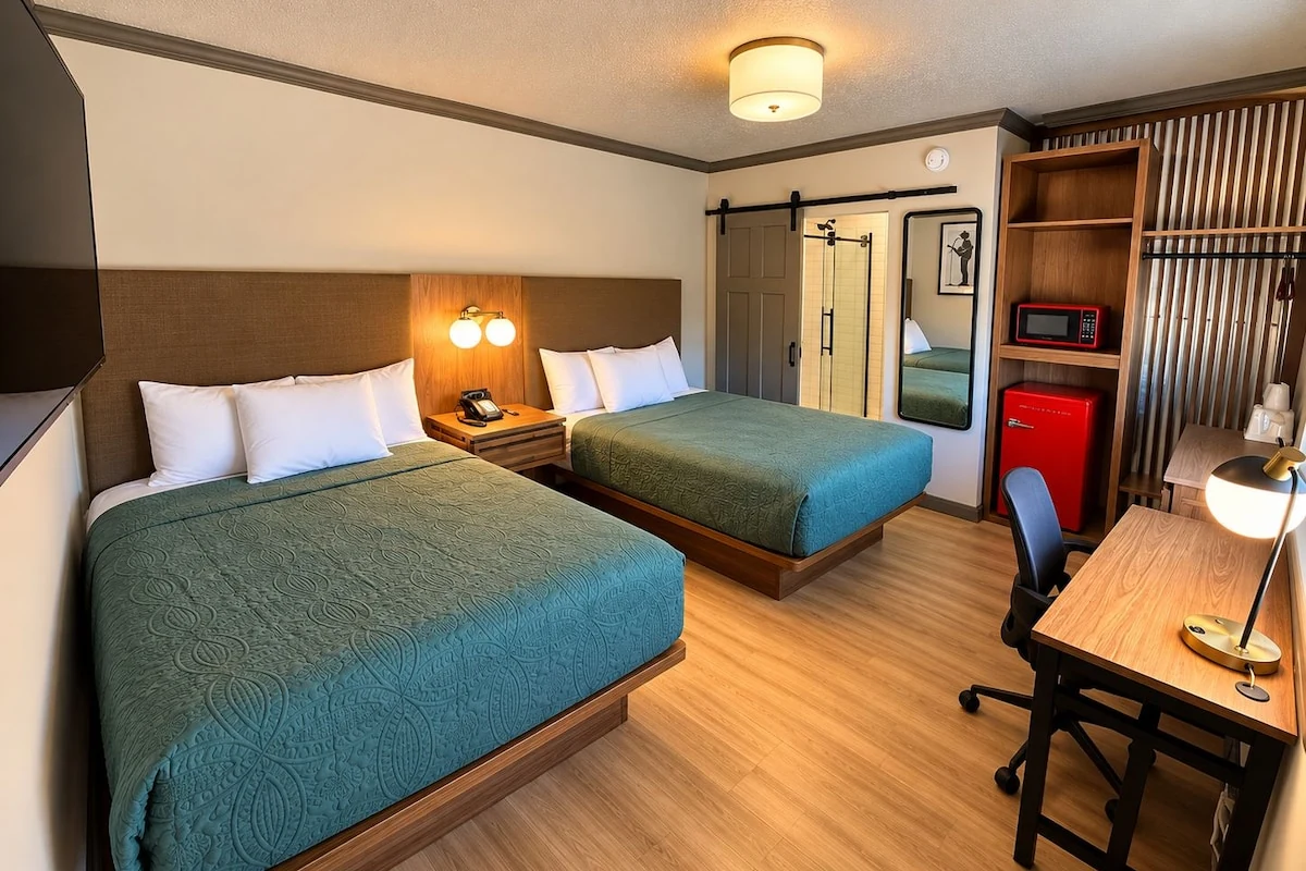 Renovated Double Queen Room at Drake Inn Nashville
